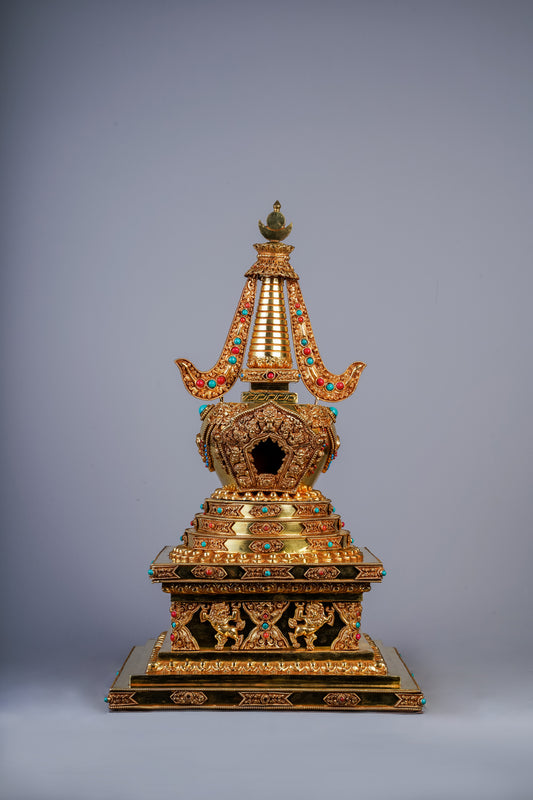 18 inch/ 46 cm All Victorious Stupa | རྣམ་རྒྱལ་མཆོད་རྟེན།