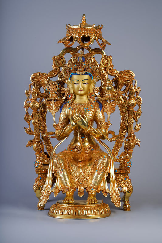 16 inch/ 42 cm Maitreya Buddha | རྒྱལ་བ་བྱམས་པ། | 彌勒菩薩