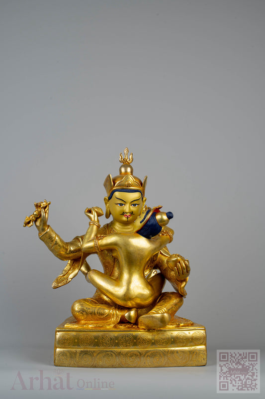 12 inch/ 32 cm Guru Padmasambhava with Consort | པདྨ་འབྱུང་གནས། | 莲花生大士